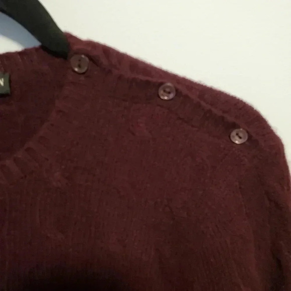 Ralph Lauren Cable-Knit Cashmere Sweater - plum - Picture 4 of 8